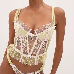 For Love and Lemons Buttercup Bunches Bustier Corset Top